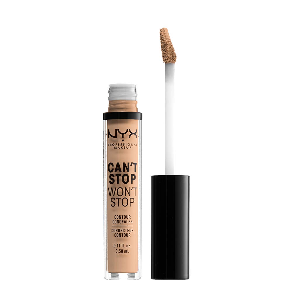 NYX PROFESSIONAL MAKEUP Can't Stop Won't Stop Contour Concealer, Natural, 0.11 Ounce