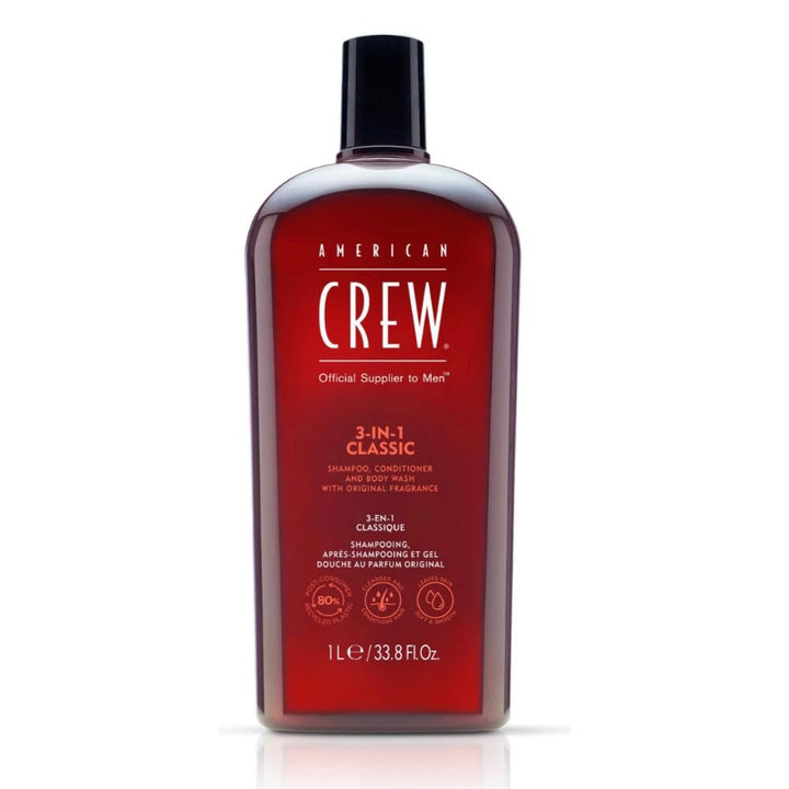 American Crew 3-in-1 Shampoo and Conditioners 33.8 Fluid Ounce