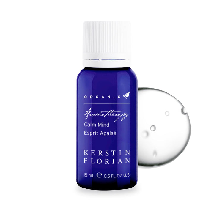 Kerstin Florian Organic Calm Mind Aromatherapy Oil | With Lavender | Peppermint and Cajeput (.5 fl oz)
