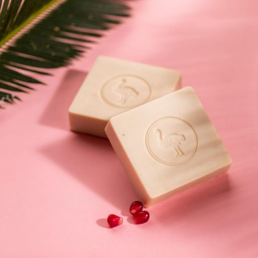 Shammoot Virgin Olive Oil Nabulsi Soap Bar - 1 Pack 4.4 OZ 100% Pure Olive Oil Soap Bar for Face & Body - Traditional Soap with Real Scent - Chemical Free Soap Bar for Men & Women (Pomegranate)