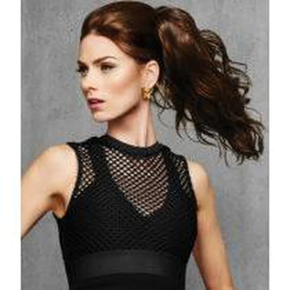 18 Simply Curly Ponytail Color R14/25 HONEY GINGER - Hairdo Hairpieces Claw Clip Pony Tru2Life Heat Friendly Beach Waves Synthetic