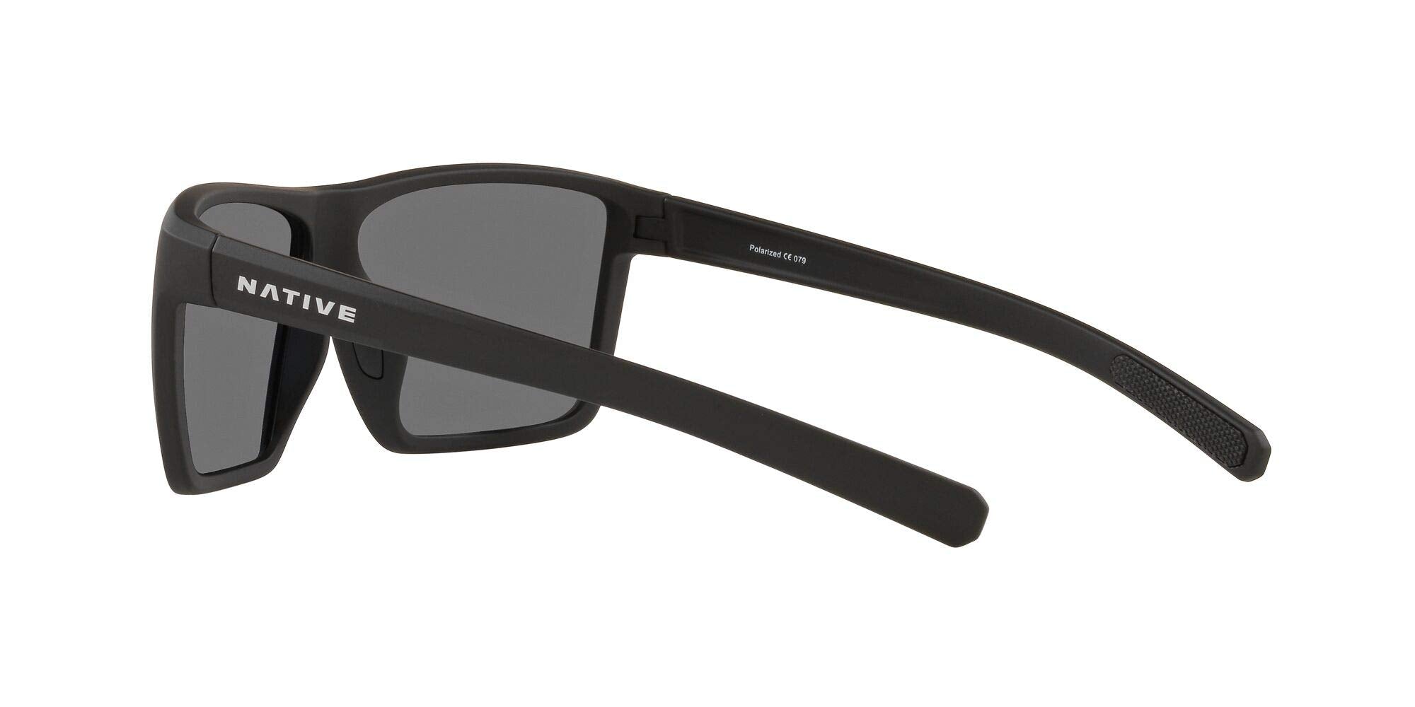 Native Eyewear XD9023 Wells XL Sunglasses, Matte Black/Grey, 64mm