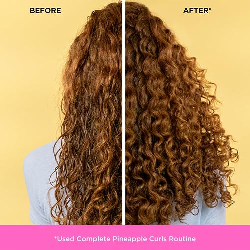 Pacifica Pineapple Curls Shampoo & Conditioner Set – Curl Defining Hair Care for Curly & Coily Hair, Enhances Bounce & Reduces Frizz Sulfate Free Clean Beauty Vegan & Cruelty-Free Dermatologist Tested