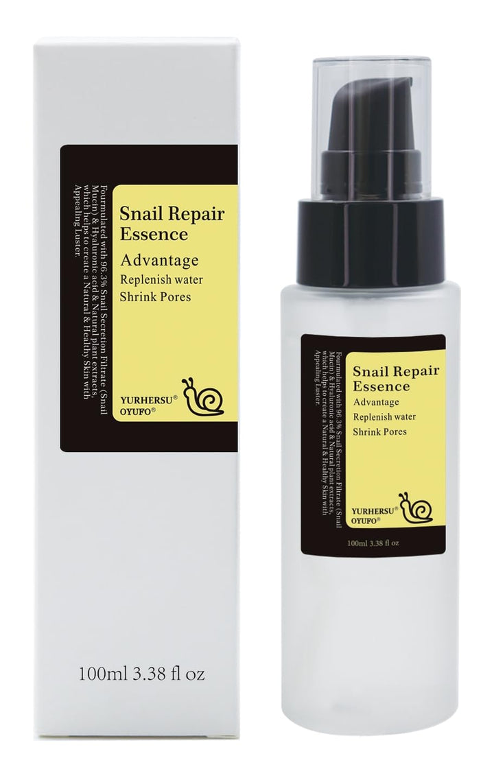Snail Mucin Essence, With 96.3% Snail Secretion Filtrate, Power Repairing Serum for Fine Lines & Dull Skin & Acne, Replenish Water Shrink Pores, Lifting Firming; 3.38 fl.oz; JH-WN