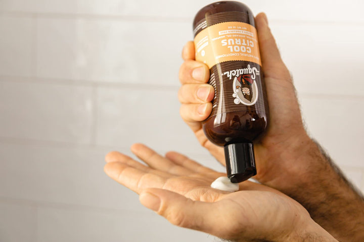 Dr. Squatch Cool Citrus Conditioner for Men ââ‚¬â€œ Daily Hair Conditioner ââ‚¬â€œ Stimulates, Hydrates, Soothes Scalp ââ‚¬â€œ Naturally Sourced with Organic Peppermint, Calendula, Clary Sage