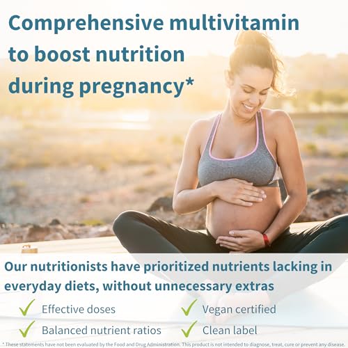 Igennus Methylated Prenatal Multivitamin for Women, Folate for MTHFR, High Absorption, Clean Label, Gentle Iron, Choline, Calcium & Magnesium, Vegan Pregnancy Vitamins, Halal, Non-GMO, 60 Tablets