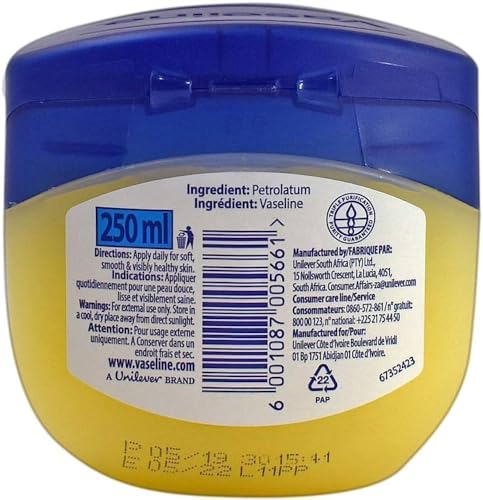 VASELINE BLUESEAL PURE PETROLEUM JELLY 250ML - ORIGINAL