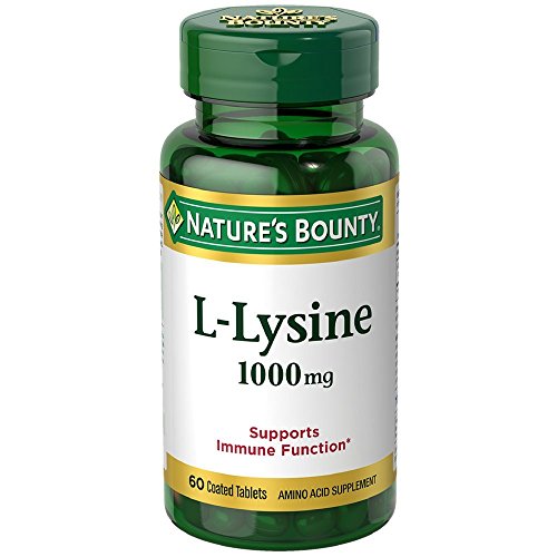 Nature's Bounty L-Lysine 1000 mg Tablets 60 ea (Pack of 6)