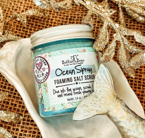 Bella & Bear Ocean Spray Body Scrub - Travel Size - Vegan 3.4oz (3.4 oz) (3.4 oz)
