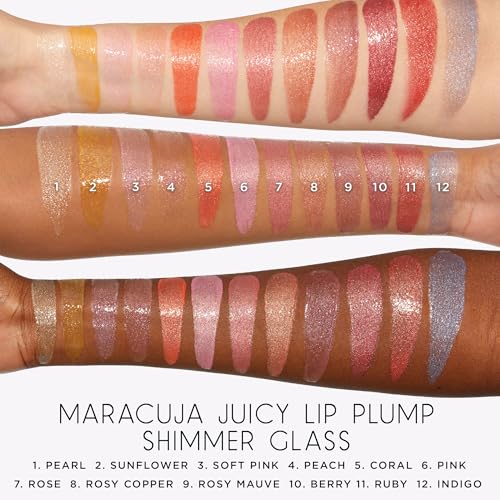 tarte maracuja juicy shimmer glass lip plump - soft pink shimmer glass - full size