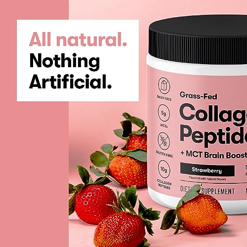 Perfect Keto Collagen Peptides with MCT Oil, Type 1 & 2, Vanilla, 11.07 oz