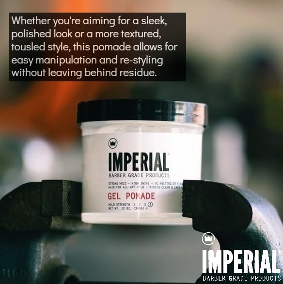 Imperial Barber Grade Products Gel Pomade, 12 oz