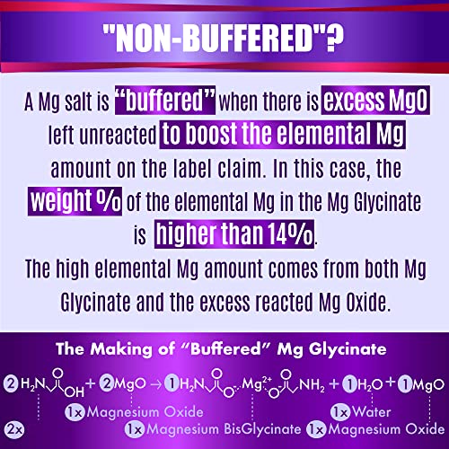 Folona Magnesium Glycinate with Vitamin B6 Research Proven to Enhance Absorption, 1350mg Fully Chelated - Supports Sleep, Stress Relief, Energy, Muscle Cramps - Gluten Free, NonGMO, 180 Vegan Capsules