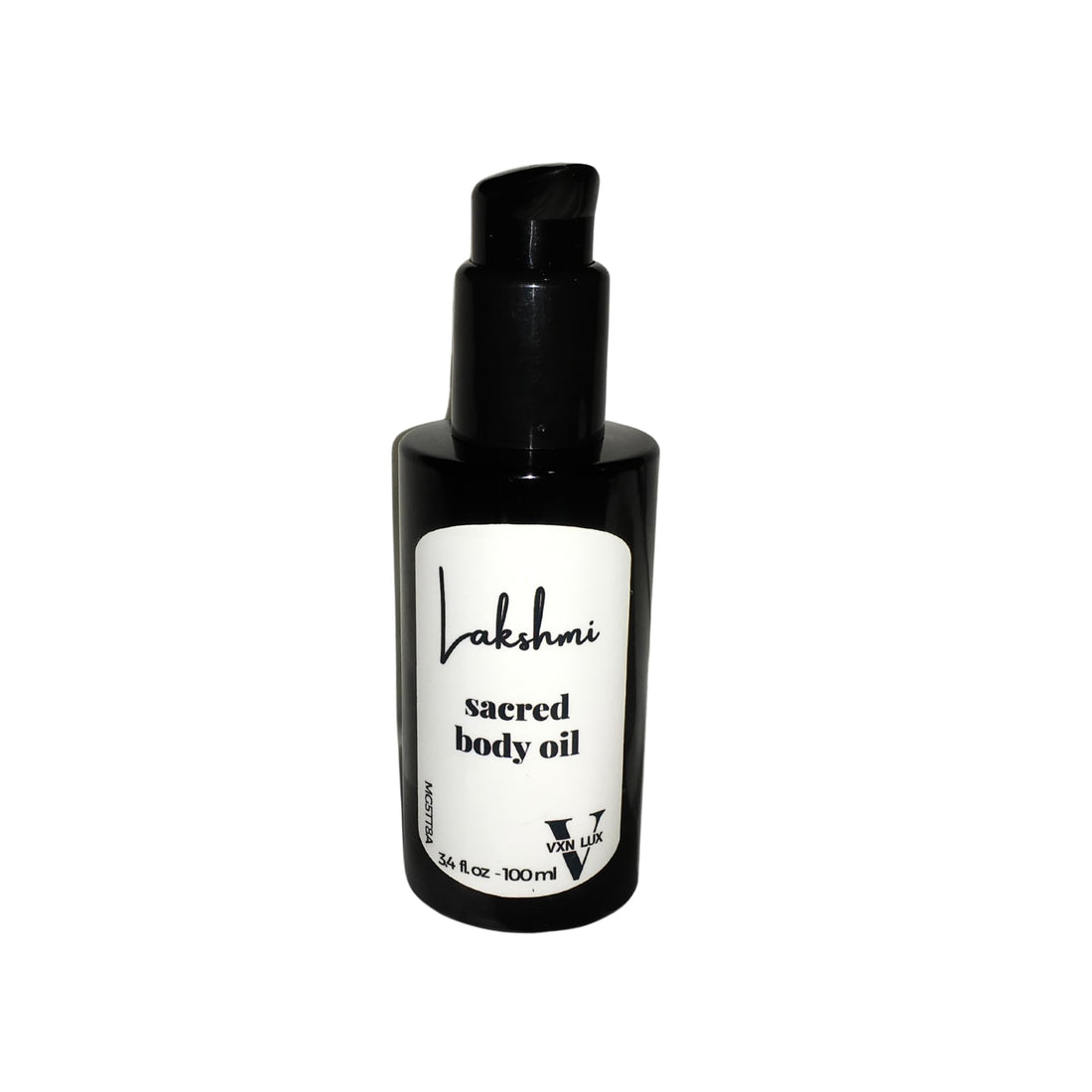 VXN LUX Lakshmi Organic Body Oil with Argan, Hemp Seed & Vitamin E oil for Skin Hydration & Antioxidant Protection, 3.4oz