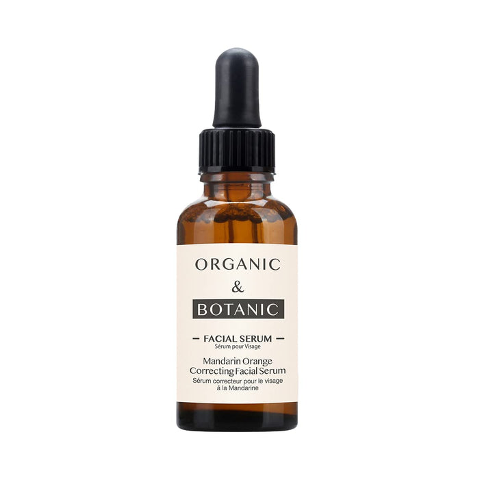 Organic & Botanic Vegan Mandarin Orange Correcting Facial Serum Revive and Boost Skin 30ml. Premium Vegan Skincare For All Skin Types. Made In The UK.