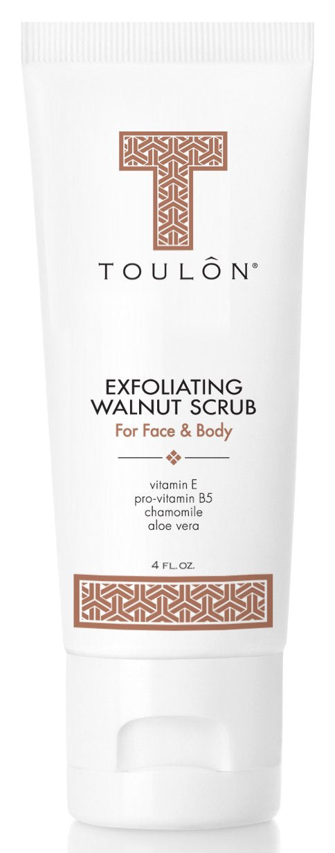 Exfoliating Scrub Face and Body; Walnut Facial Exfoliator. Great Exfoliant for Women or Men. Free Gift / No Risk
