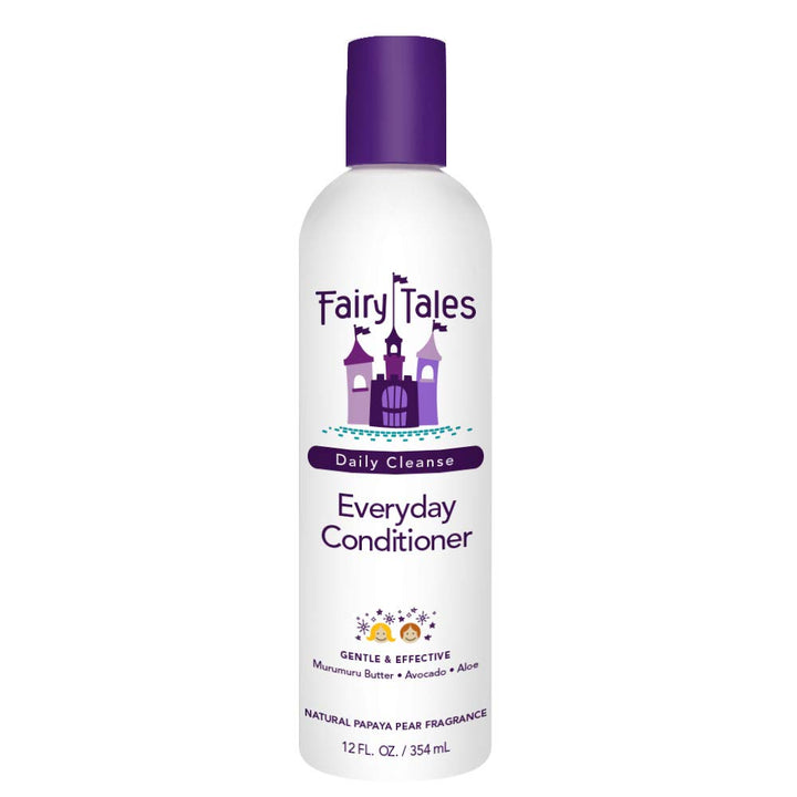 Fairy Tales Daily Cleanse Everyday Kids Conditioner - Gentle Natural Defining Conditioner, Tangle Free, Moisturizing and Hydrating Formula, Clean and Natural Ingredients - Paraben Free - 12 oz.