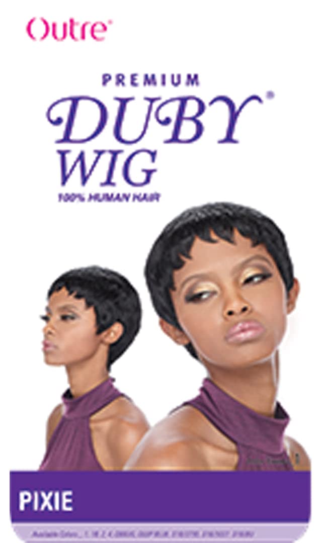 # 2 - Dark Brown : Outre Premium Duby Human Hair Wig - PIXIE #2