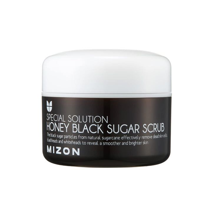 KOREAN COSMETICS, MIZON_ Honey Black Sugar Scrub 90g (blackheads, pores, exfoliate, moisturize)[001KR]