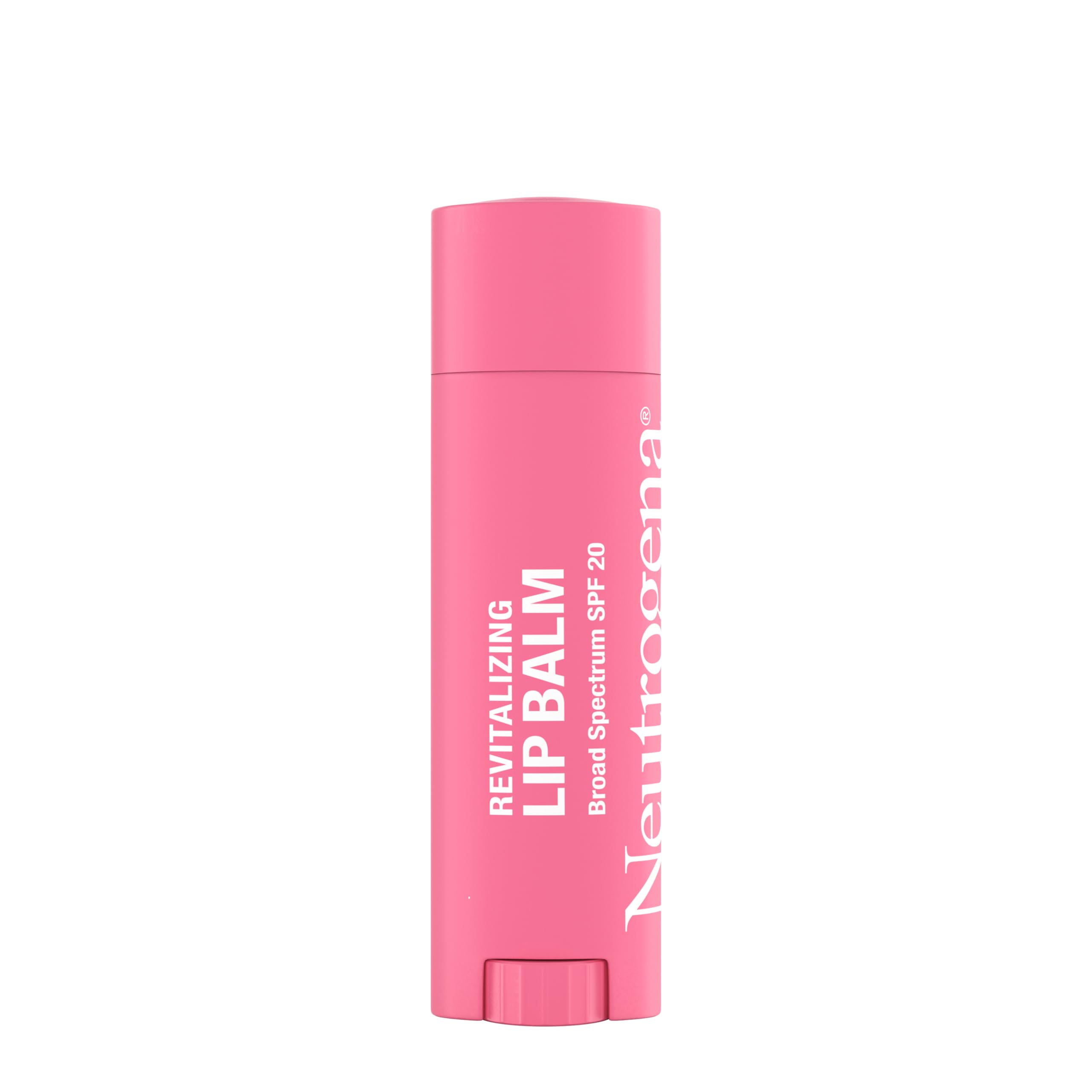 Neutrogena Revitalizing Tinted Lip Balm Broad Spectrum SPF 20 Sunscreen, Moisturizing Lip Balm with a Sheer Tint for Softer, Smoother, Healthier-Looking Lips, Sheer Healthy Blush 20, .15 oz
