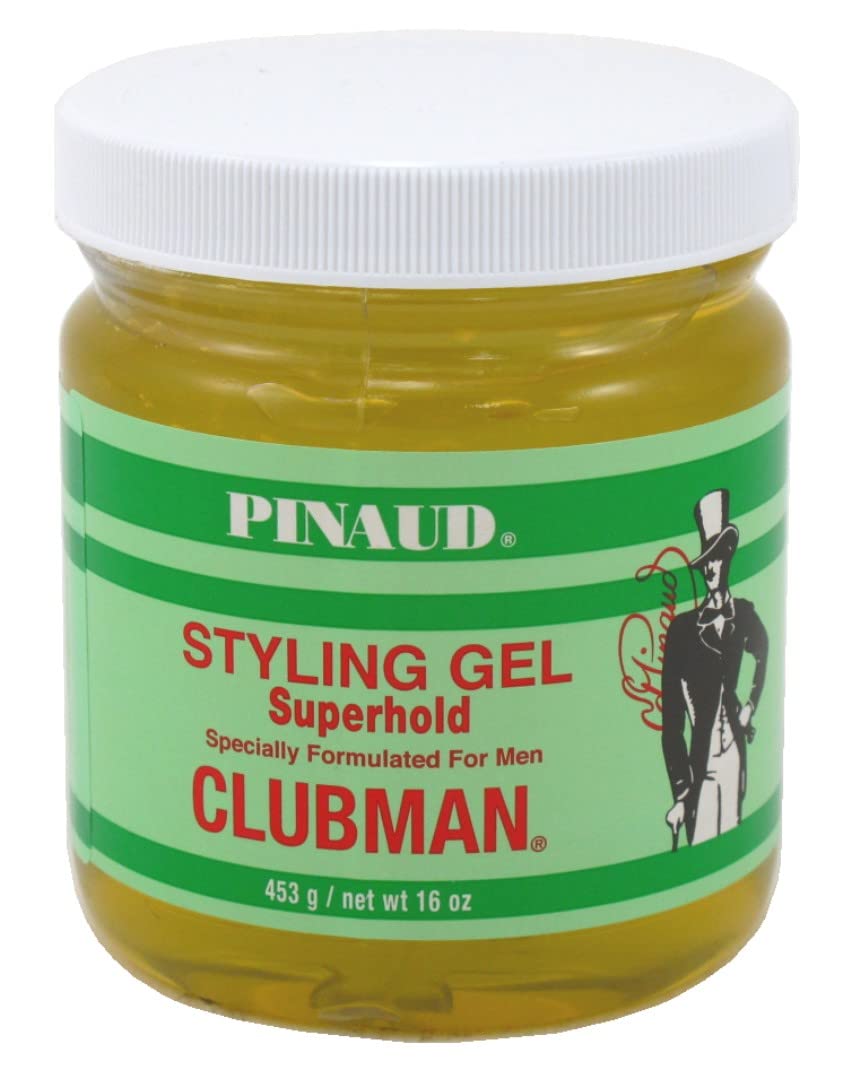 Pinaud Clubman hair styling gel, super hold - 16 oz