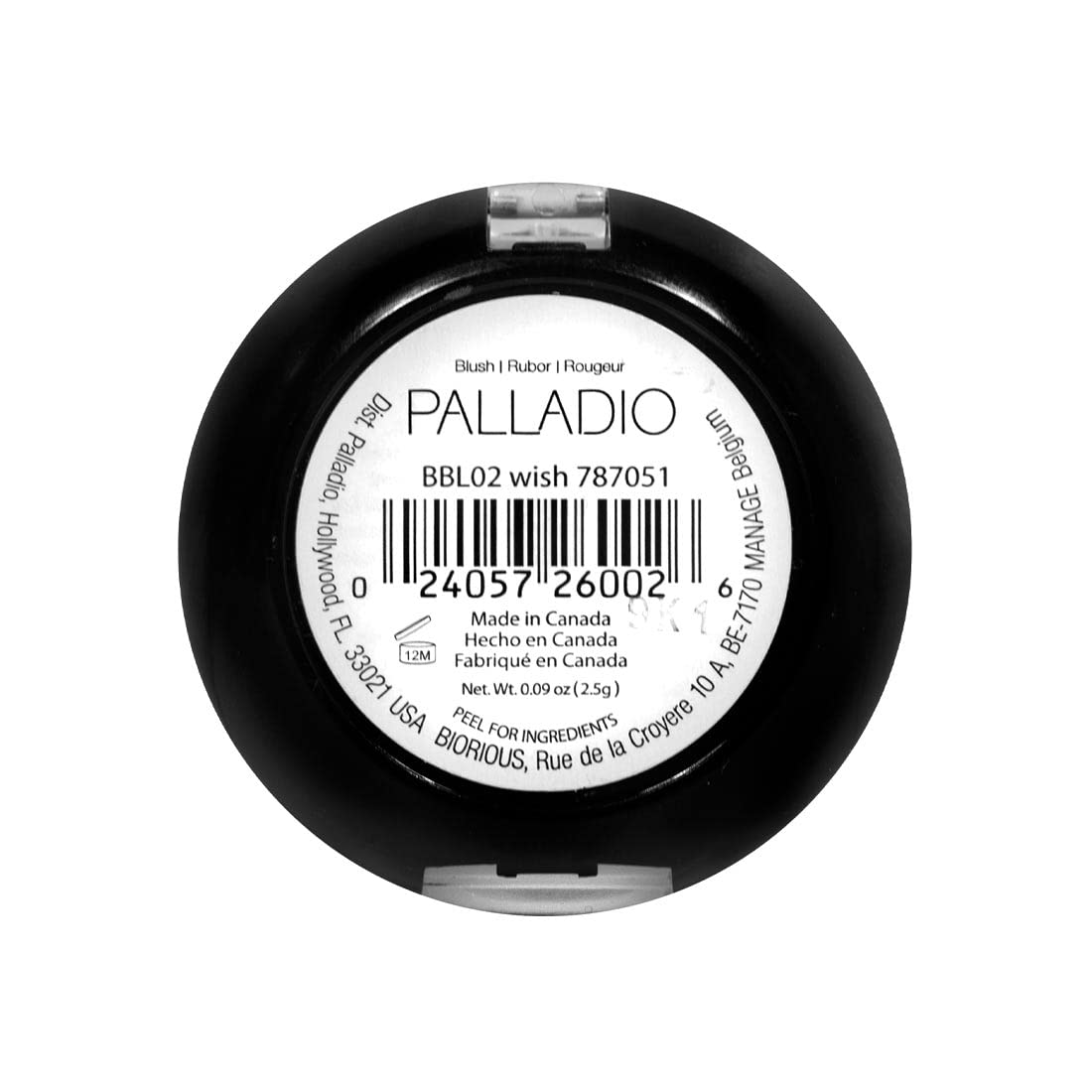 Palladio Beauty BAKED BLUSH - WISH, 0.09 oz (2.5 g) (BBL02)