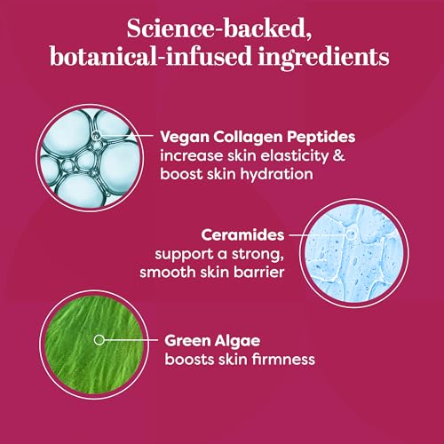 TruSkin Collagen Cream for Face – Firming Day Lotion with Vegan Collagen Peptides, Tri-Ceramides & Green Algae – Anti Aging to Strengthen & Visibly Plump Skin for a Firmer-Looking Glow, 2 fl oz