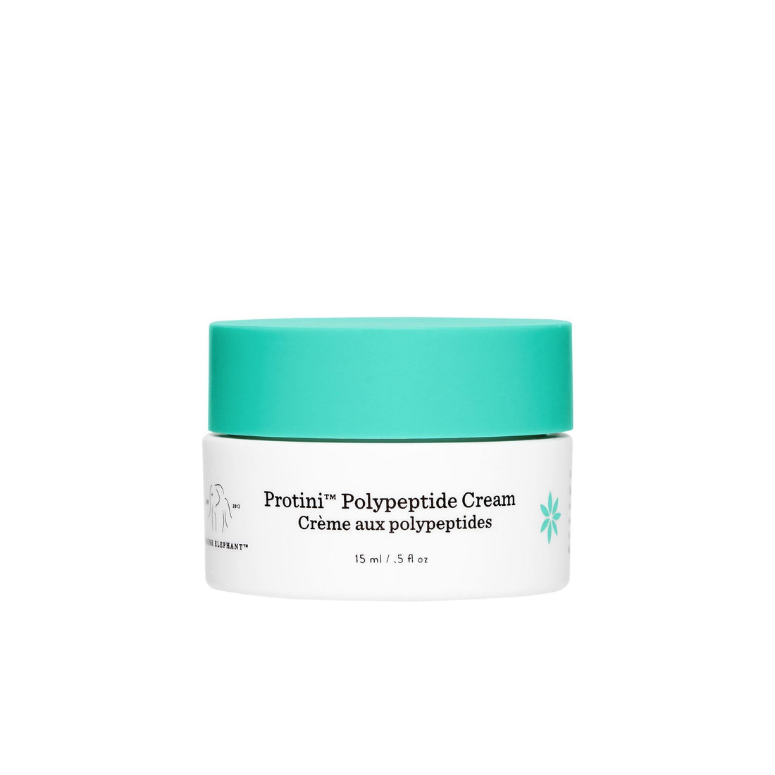 Drunk Elephant Protini Polypeptide Cream - 15 ml/.5 fl oz - Firming Moisturizer - Clean Clinical Skincare - Cruelty-Free - Dermatologist-Tested - Free of Essential Oils, Silicones, and Fragrance