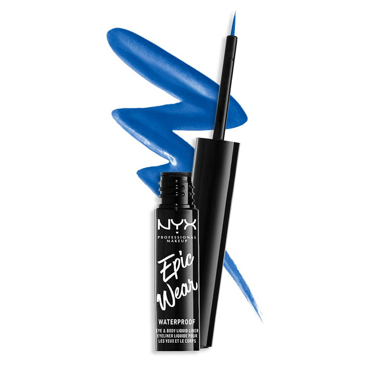 NYX PROFESSIONAL MAKEUP Epic Wear Liquid Liner, Long-Lasting Waterproof Matte Eyeliner - Sapphire