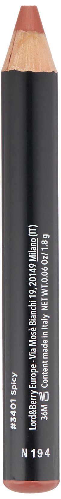 Lord & Berry 20100 MAXIMATTE Jumbo Crayon Lipstick, Hydrating Long Lasting Lip Stick Pencil With Vitamin E, Spicy