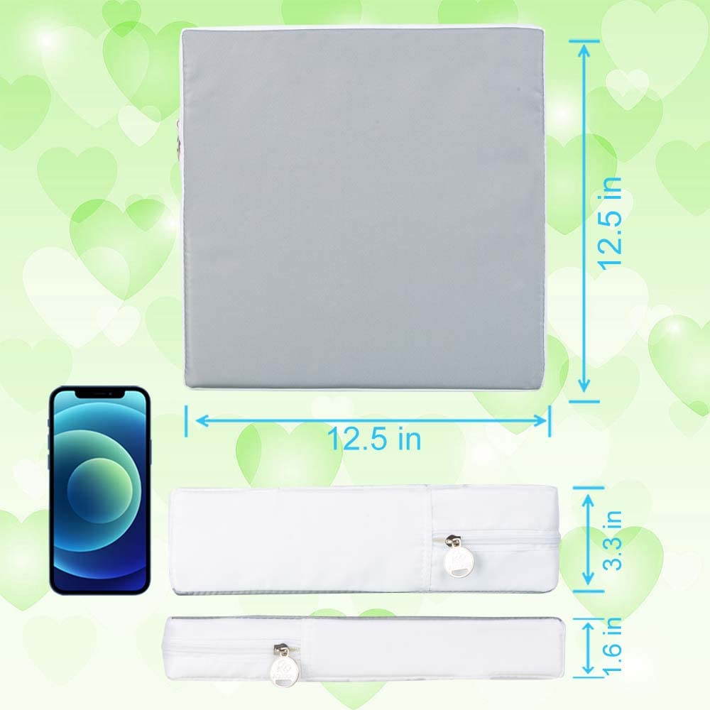 2PCS Booster Seat for Dining Table, Chair Increasing Cushion for Toddler Baby Kids, Portable Dismountable Adjustable Highchair Booster - Grey