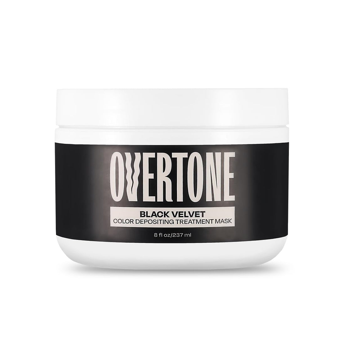 Overtone Color Depositing Semi-Permanent Hair Dye Conditioner - 8 oz For Natural & Color-Treated Hair, Moisturizing Shea Butter & Coconut Oil - Vegan & Cruelty-Free, Rich Velvet is now Black Velvet