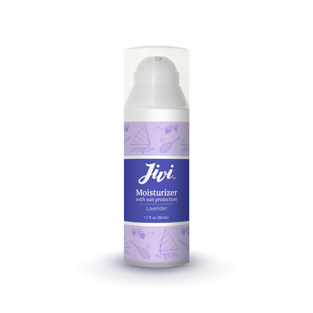 Jivi Moisturizer With Spf 12 Sun Protection, 1.7 Fl. Oz, 100% Natural, 96% Organic, Made With Aloe Vera & Shea Butter, Vegan & Cruelty Free (Lavender)