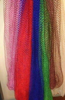 African Net Exfoliating Shower Body Scrubber/Exfoliating Back Scrubber/Skin Smoother/Great for Daily Use - Assorted Colors