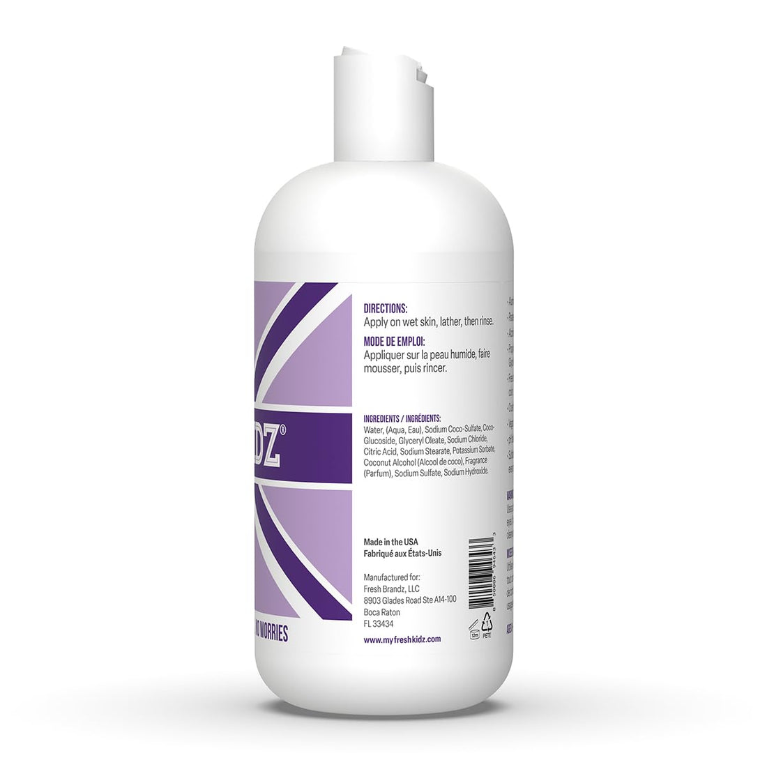 Keep It Kind Fresh Kidz Girls Purple Natural Body Wash 16.9 Fl Oz