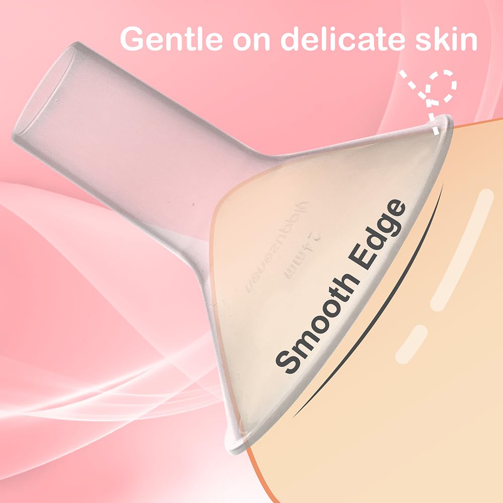 Nenesupply 24mm Flange Compatible with Medela Breast Pump Parts Replace 24mm Flange for Medela Accessories Compatible with Pump in Style Parts Symphony Swing Harmony Work with Personalfit Flex