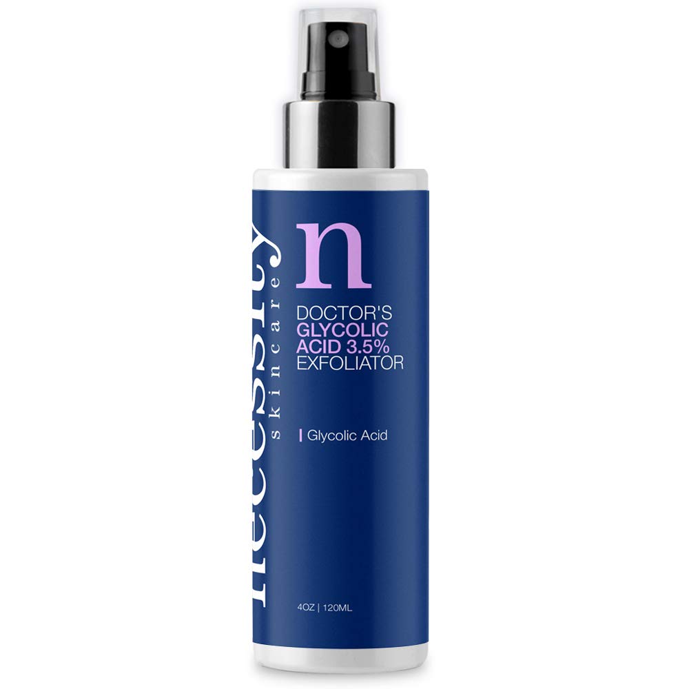 Necessity Skincare Doctors Glycolic Acid 3.5 Exfoliator for Face Fluid Ounce, 4 Fl Oz