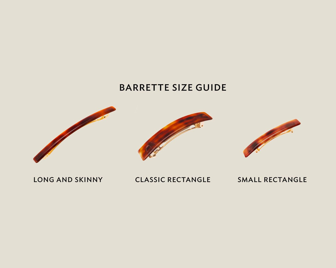 Tortoise : France Luxe Classic Rectangle Barrette - Tortoise