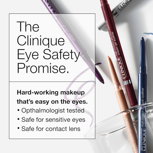 Clinique High impact Gel Tech Eyeliner | Waterproof, Smudge Resistant + Safe For Sensitive Eyes, Deep Denim