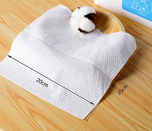 Ougeer 1 Pack Soft Cotton Pad, Removable Disposable Facial Cleansing Face Towel Non-Woven Wet And Dry Towel, Multi-Purpose Towel,Removing Makeup Cleani