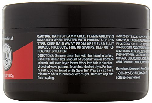 SoftSheen-Carson Sportin' Waves Gel Pomade with Wavitrol III, 3.5 oz