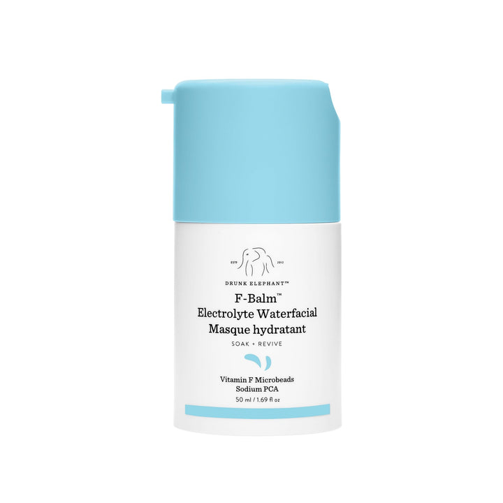 Drunk Elephant F-Balm Electrolyte Waterfacial - 50 ml/1.69 fl oz - Deeply Hydrating Overnight Face Mask - Clean Clinical Skincare - Cruelty-Free - Free of Essential Oils, Silicones, and Fragrance