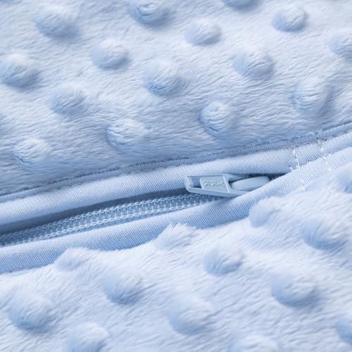 BABYINABAG Warm Quilted Winter Model Baby Sleeping Bag and Sack, Plush Minky Dot, 2.5 Togs for Infants and Toddlers (Medium (10-24 mos))