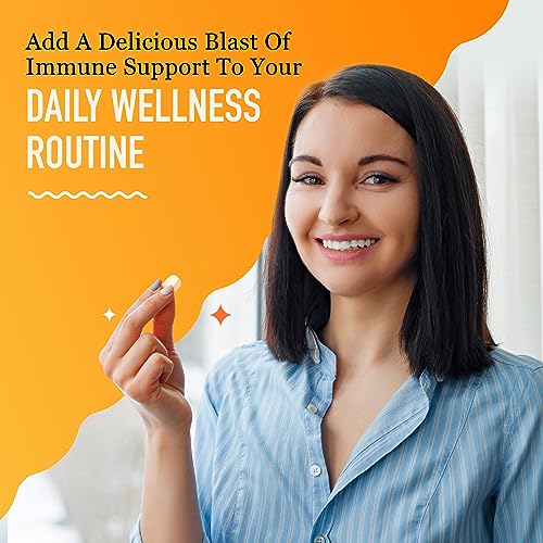 Airborne 1000mg Vitamin C Chewable Tablets with Zinc, Immune Support Supplement with Powerful Antioxidants Vitamins A C & E - 96 Chewable Tablets, Citrus Flavor