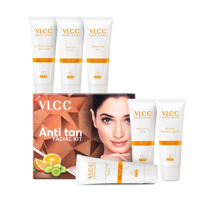VLCC Single Anti Tan Facial Kit, Gold Bleach, 6.6g