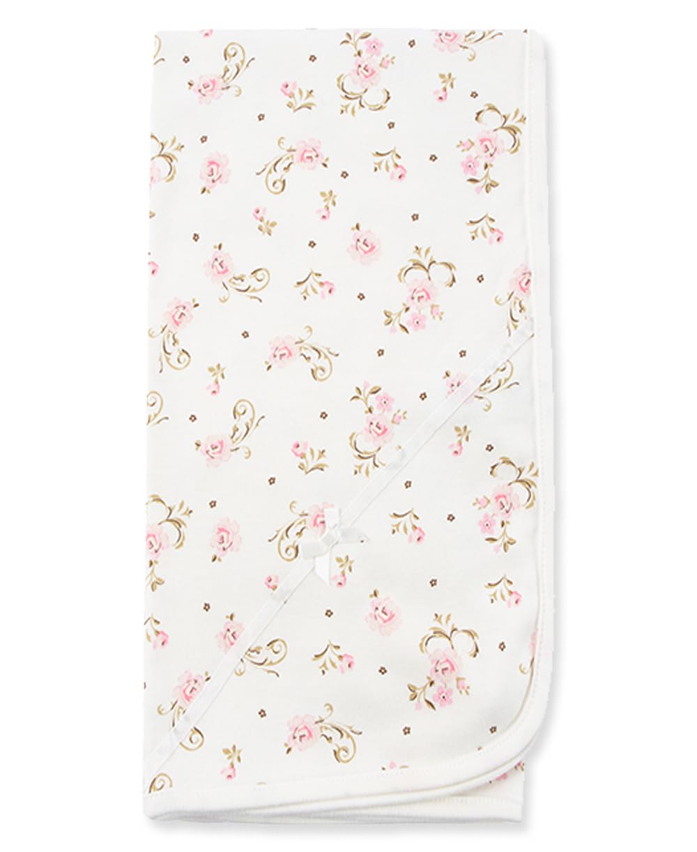 Little Me baby girls nursery swaddling blankets, Vintage Rose, One Size US