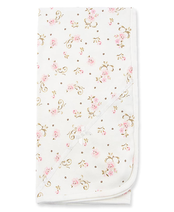 Little Me baby girls nursery swaddling blankets, Vintage Rose, One Size US