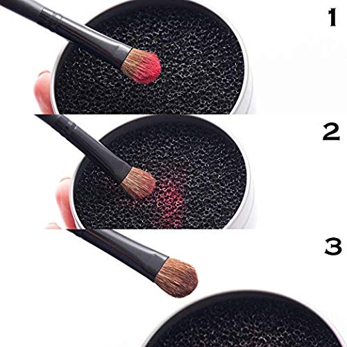 Myboree Makeup Brushes Color Removal Cleaner Sponge Kit W/ 4 Replacement Sponges Switch Color Without Switching Brushes