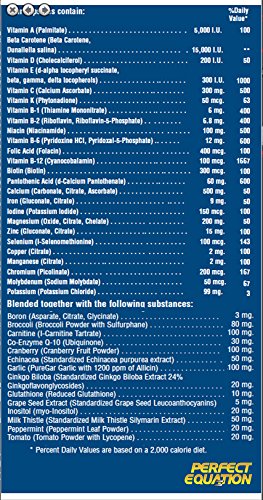 Perfect Equation Multivitamin, Multi-Vitamin, Mineral, Phyto-Nutrient Formula with CoQ-10: 120 Capsules