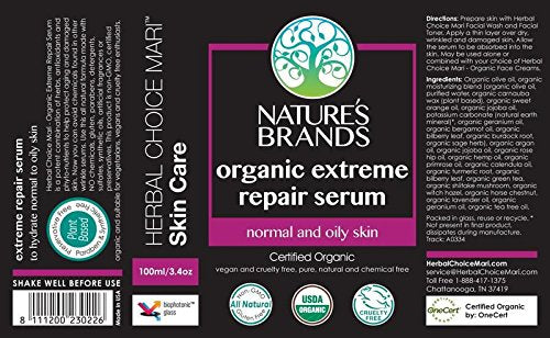 Herbal Choice Mari Organic Extreme Repair Serum Oily/Normal 100ml/ 3.4oz